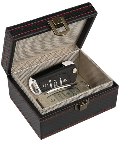 Keyless Go Schutz Autoschlüssel Box, Auto Key Diebstahlschutz Box, RFID Signal Blocking Box für Car Keys, Keyless Go Schutz Box für Sicheren Schutz Kreditkarte und Autoschlüssel