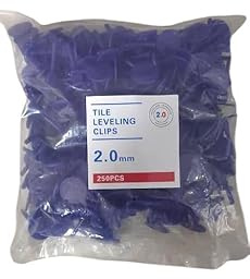 Crociere di livellamento per piastrelle 2,0 mm (blu) – confezione 250 pezzi – clips per sistema autolivellante – posa precisa gres porcellanato e ceramica – Outillage Carreleur 2.0