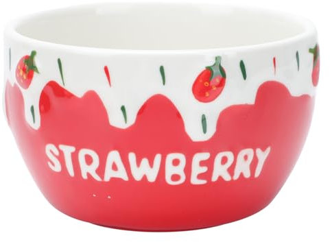 Alipis 1pezzi Ciotola Creativa Fragola per Dessert Insalate Cucina e Feste Adorabile per Ogni Occasione