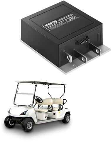 VEVOR Contrôleur de Vitesse de voiturette de Golf, 36 V 350 A, Remplacement du contrôleur de Moteur CC pour voiturette de Golf, Protection IP65, boîtier en Alliage d'alu et ABS, pour EZGO 1206-4301