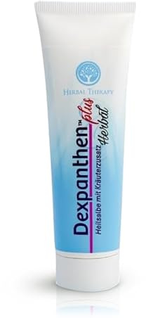 Herbal Therapy Dexpanthen Plus helande salva | Lugnande hudvård med örtextrakt | Effektiv salva för irriterad hud, rodnad och sår | för spädbarn, barn och vuxna