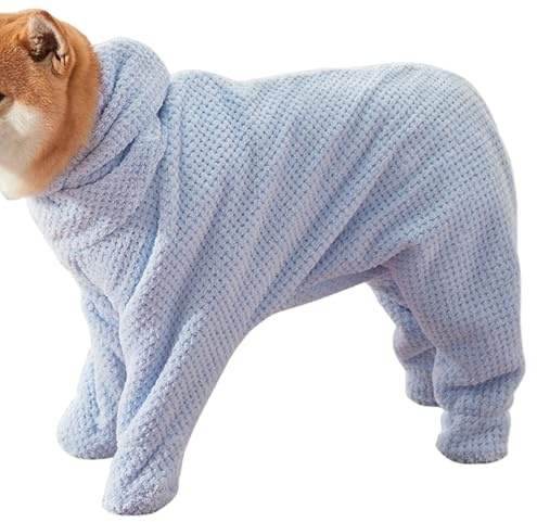 Ultra Absorbent Dog Robe, Fast Drying Absorbent Pets Bath Towel,Drying Dog Towel Bathrobe,Plush Coral Fleece Dogs Towels Baths Robe With Legs, Dogs Shower Bath Supplies For Small Or Medium Do-g