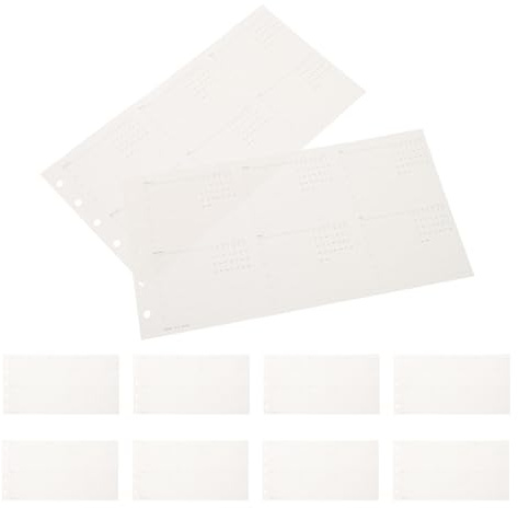 FUNOMOCYA Carta di Ricambio per Planner Perforata Non Datata 2026, Inserti Mensili e Settimanali Pieghevoli Compatibili con Raccoglitori ad Anelli a 5 Anelli, Ricarica Salvaspazio