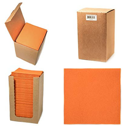 Alvotex Airlaid Cocktailservietten 20x20cm 100/1 - ORANGE (023)