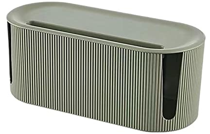 PW TOOLS Scatola di Gestione dei Cavi | Scatola del Cavo per Nascondere e Nascondere Le Prese Multiple | Soluzione per la Gestione dei Cavi da Scrivania | Scatola Organizer per Cavi per L'