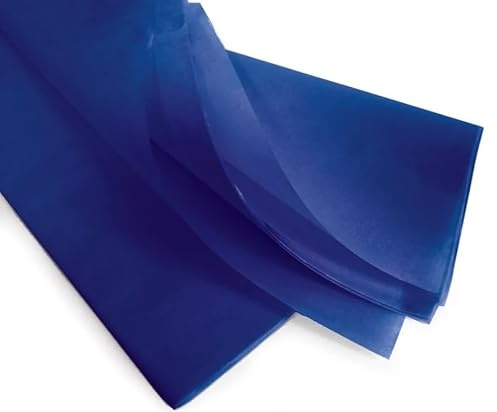 GOOD STUFF 10-pack blå silkespapper - storlek 66 cm x 50,8 cm - perfekt för presentförpackning, gör-det-själv och hantverk (Blå)