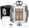 Shower Filter 15 Stage with Vitamin C for Hard Water - Water Softener Shower Head Filter with Replaceable Multi-Stage Filter Cartridge to Remove Heavy Metal, Chlorine