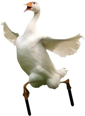 MEAKTSMI Forme d'oie en acrylique multi-usage Décoration de jardin Décoration de jardin Figures de flocon d'oie pour pelouses extérieures et décoration de la maison