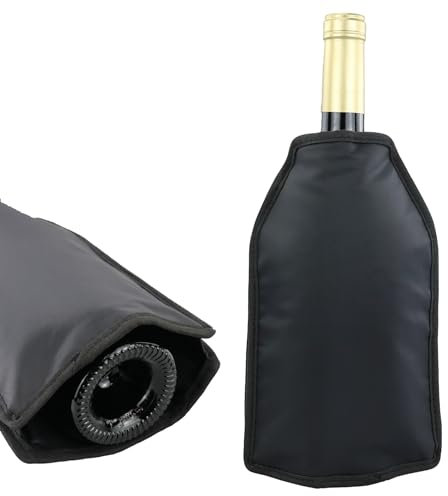 Refroidisseur à vin - Manchettes de refroidissement pour vin, champagne, bouteilles, tissu imperméable