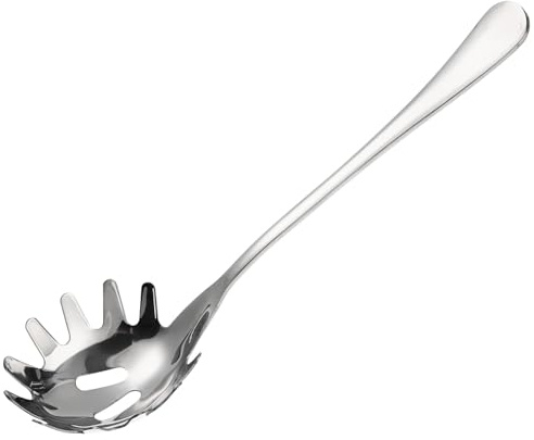 Ciieeo Nudelsked Pastaserveringsgaffel Nudelserveringssked Spaghettiserveringsredskap Rostfritt Stål Spaghettisked I Metall Spaghettiskopa