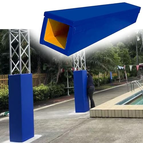 Pad universale anti-collisione resistente per aste da basket quadrate, cuscinetti protettivi avvolgenti per palestra, scuola e uso comunitario - verde, 19 x 19 cm