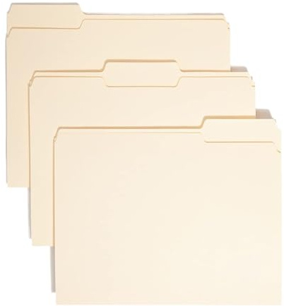 Cartelle di file - File per schedario 1/3 schede tagliate, documenti Organizzazione Forniture per l'archiviazione delle bollette domestiche Gestione dei materiali scolastici