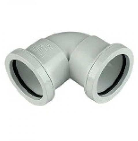 FLOPLAST 32mm White Pushfit Waste Pipe Knuckle - Bag of 2