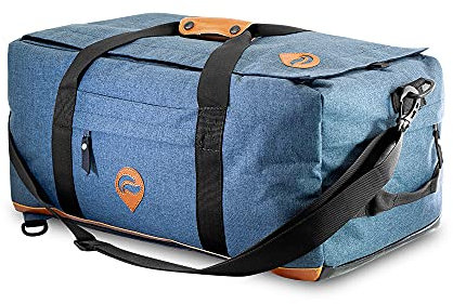 Skunk Hybrid-Rucksack/Duffle, geruchsdicht, wasserabweisend, Hydrokultur, mit Kombinationsschloss (Navi Denim), US-Patentnummer D819327