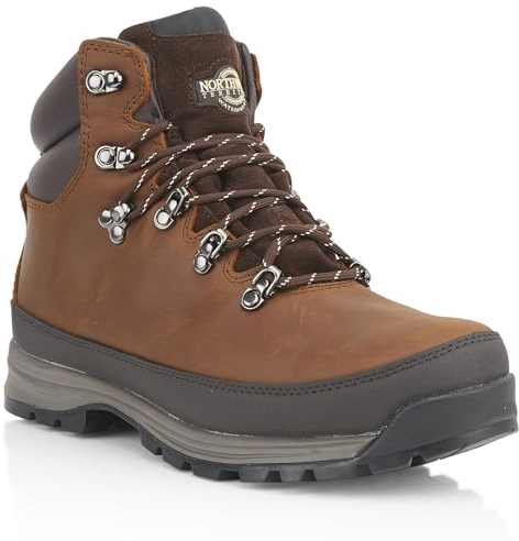 Northwest Territory Men's Waterproof Hiking/Walking/Trekking Boots (Pelly Brown Nubuck, numeric_9)
