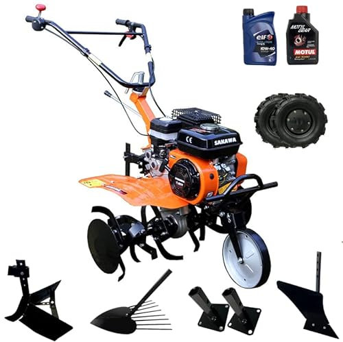 SAKAWA Motoazada 1G72 3V Ruedas + Kit Agrícola + Aceite