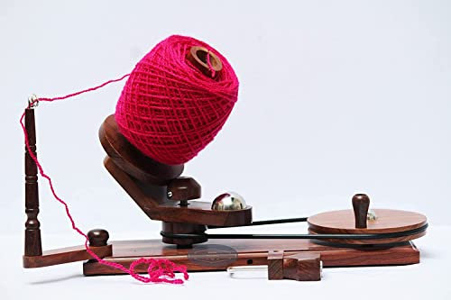 Craftworks Wickel- und Abgabezubehör, natürlicher Knäuelwickler, Garnwickler aus Holz, handbetrieben, große Größe, ideal für strapazierfähiges Häkel- und Strickzubehör (Rosenholz)