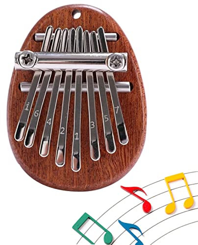 Mini Daumen Musikinstrument,Mini Kalimba,Kalimba Finger Klavie,Tragbares Holz Daumenklavier,Finger Klavier,Daumenklavier,für Anfänger Kinder bestes Geschenk