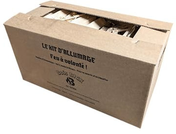 6 kg Bois d'Allumage Bien Sec pour démarrer Le Feu et Avoir des Flammes instantanées. Petit Bois ou Buchette d’Allume Feu pour cheminée Barbecue poêle à Bois Four à Pizza Brasero