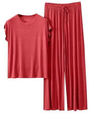 Completi Da Donna 2 Pezzi Leggera Elegante Coordinato Tute Da Ginnastica Larghi Taglie Forti Estivo T Shirt E Pantaloni Palestra Curvy Set Due Pezzi Maniche Corte Jogging Traspirante Tuta Da Casa