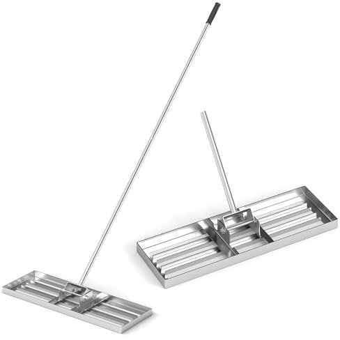 SOARS Rasen Rakel, Rasen Nivellierrechen mit 170 cm ergonomischem Griff, Rasenrechen aus hochwertigem Metall, ideal für die Rasenpflege (75 cm x 25 cm)