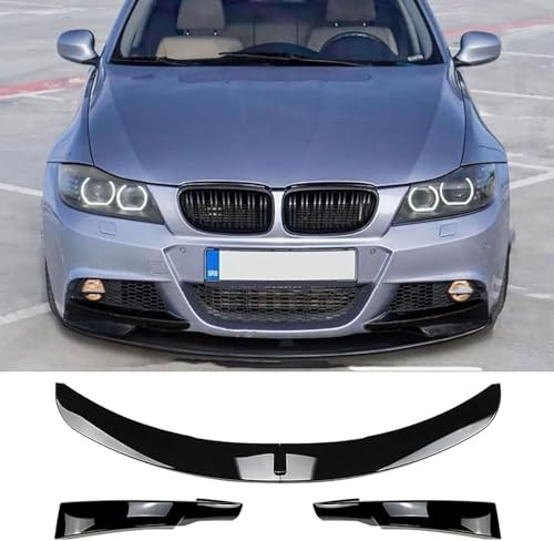 CaoYH Spoiler Avant Voiture Pare Choc Avant Lame Convient pour BMW 3 Series E90 E91 LCI M Sport 2009-2012 Pare-Chocs De Voiture Spoiler Séparateur Kit Accessoire