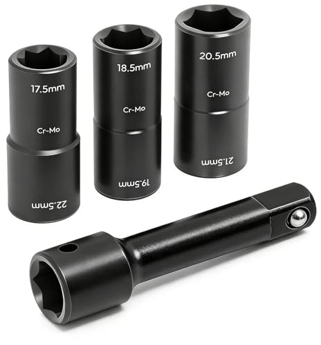 EUBSWA Chiave per dadi ruota per Ford Rover, dadi ruota 19,5 18,5 20,5 21,5 mm a doppia testa 1/2 per Ford Land Rover