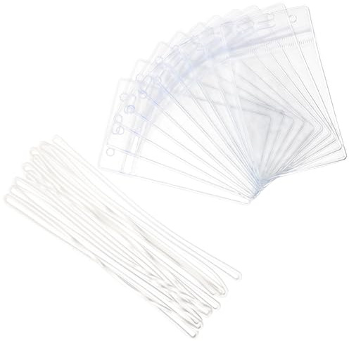 TEMPNAP 10 St Transparenta PVC Bagageetikettsskydd med Hängande Återanvändbara Hållare för Resväskor för Affärsresenärer och Frekventa Flygare Enkel Identifiering av Bagage på Flygplats