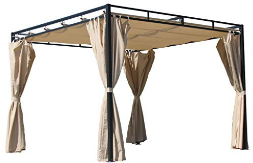 Quick-Star Toit de Rechange pour Toit Plat Pergola Firenze 3 x 3 m