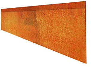 Firend Rasenkante 0,6mm 15, 18cm Corten Stahl Edelrost Mähkante Beeteinfassung Umrandung Metall Rasen CF (30, 15)