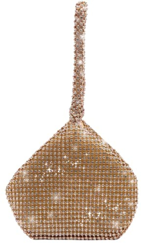 Elegant Mini Soft Body Bridesmaid Women Girl Bride Bling Diamante Crystal Prom Cocktail Party Wedding Engagement Evening Bag Purse Clutch Pouch