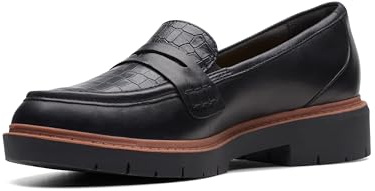 Clarks Westlynn Ayla Womens Black Leather, 8