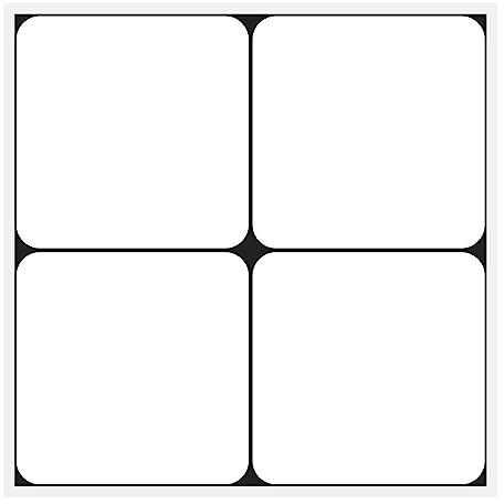 EasyLife - 10 adesivi da parete in stile reticolato, 20 x 20 cm, impermeabili e autoadesivi, per decorazione della cucina e del bagno