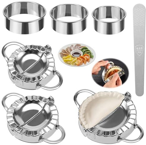MumdoYAL 7 pieces ravioli shaper,dumpling maker,ravioli ausstecher,teigtaschenformer