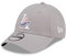 New Era Los Angeles Dodgers MLB Basecap Teamlogo grau LA gebogener Schirm verstellbar Kappe - One-Size