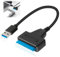 Cavo Dati da SATA to USB, Adattatore USB 3.0 a Disco Rigido, Compatibile con Hard Disk Esterno e Interno SSD/HDD da 2,5, Supporto per Sistemi Operativi Windows, Mac e Linux, Supporto USAP