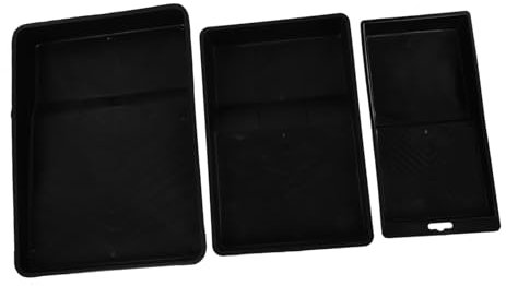 UKCOCO 3pezzi Vaschette Per Pittura Plastica Da Ampia Capacità Design Salvaspazio Per Miscelazione e Utensili Da Pittura