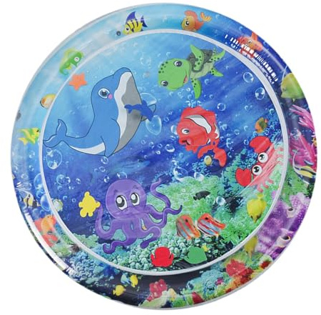 Tapis de jeu sensoriel aquatique, coussin d'eau pour bébés -Tapis de jeu sensoriel sur le thème des dessins animés | Tapis d'eau de jeu, tapis de jeu d'eau fraîche, jouets, tapis de jeu d'eau de déve