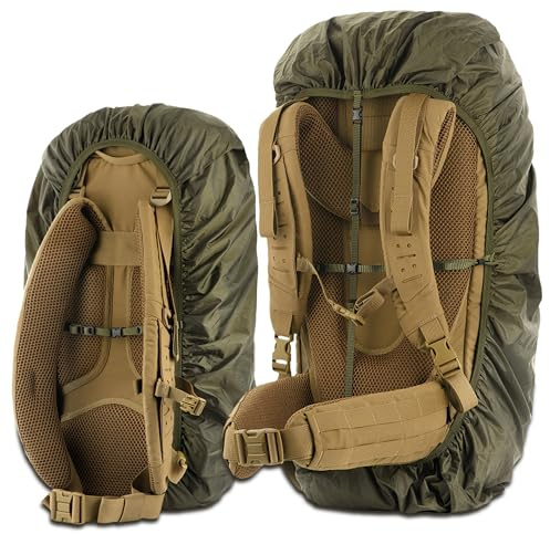 M-Tac Housse de Pluie imperméable pour Sac à Dos – Housse de Pluie pour Sac de 30 à 40 l – pour randonnée, Voyage, Camping, Militaire (Olive, Taille M)
