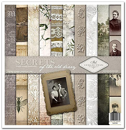 ITD Collection - Confezione per scrapbooking, 12 x 12 pollici, carta decorativa, decoupage, creazione di biglietti, dimensioni carta - 310 x 320 mm (SLS-025- HS code 48025890)