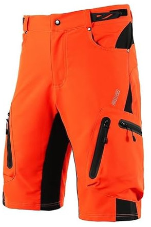 Fahrradshorts 5-Zoll-Innenshorts Anti-Rutsch-Mountainbike-Shorts for Herren Ultra-atmungsaktive Radhose for Downhill- und Trail-Radfahren Geeignet for Mountainbiken und Outdoor-Aktivitäten(Black,Europ
