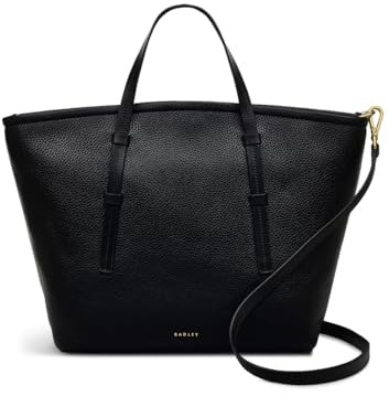RADLEY London Bridgewater 2.0 Women's Leather Medium Ziptop Top Handle, Black