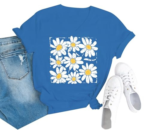 Cocila T Shirts à Fleurs Vintage pour Femme Style BohèMe Imprimé Sauvages Ample Manches Courtes DéContracté Blouse Noir Dentelle Chemisier Satin Haut Paillettes Tunique Manches