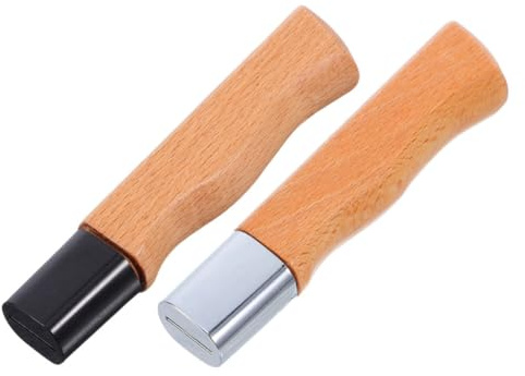 ABOOFAN 2piezas Mango De Madera De Para Cortador Mango Ergonómico De Repuesto Para Cortador De Cocina De Agarre Para Reemplazar Antiguos