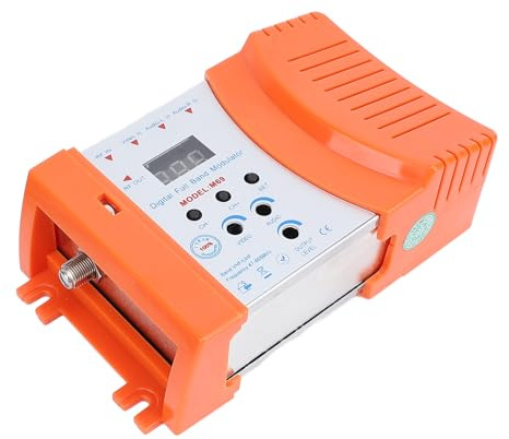 HUSHUI AV Till RF-modulator, VHF UHF PAL NTSC Ljudvideomodulator med Justerbar Uteffekt och Kanalskärm, för Satellitmottagare Kameror Videospelskonsoler CCD-kameror (220-240V)