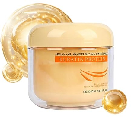 Masque capillaire - Traitements de réparation de casse des cheveux - 300 ml - Crème hydratante pour cuir chevelu - Crème de beauté nourrissante avec ingrédients - Lotion brillante pour cheveux