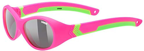 uvex sportstyle 510 - Sonnenbrille für Kinder - starker Schutz vor Sonnenstrahlung - druckfreier Sitz & perfekter Halt - pink green/smoke - one size
