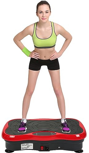 Plateforme Vibrante,Appareil d'entraînement avec 5 Programme Musculation avec Bluetooth，l'équipement de Forme Physique Oscillante Basic Fitness
