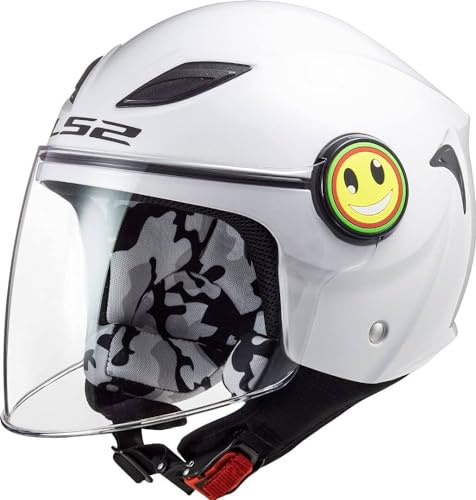 LS2, Casco Moto per Bambini FUNNY White, S