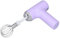 Elektrischer Schneebesen, Handmixer Hand-Eierbesen, Kabelloser Elektrischer Küchen-Handmixer 3-Gang-Mixer für Cappuccino, Matcha, Matcha für Teig, Eier, Teig, Sahne (PURPLE)
